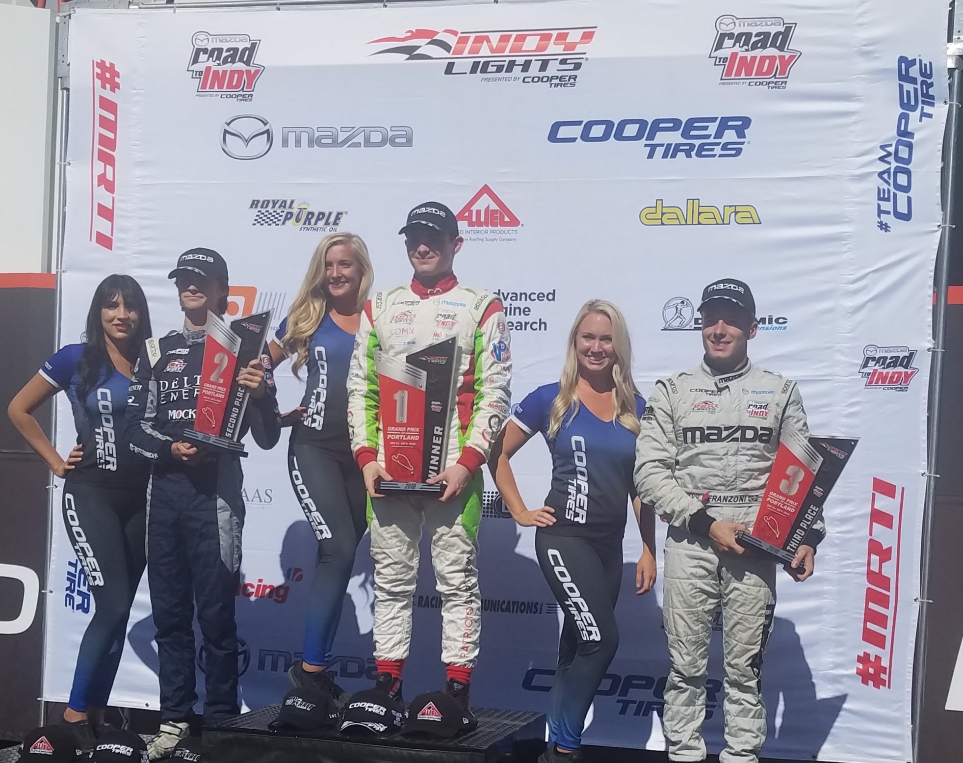 Podium IndyLights Portland