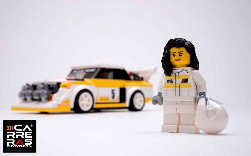 Audi y Lego homenajean a Michèle Mouton, la primera y única mujer que ha ganado una prueba del Mundial de Rallies