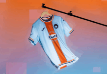 Swansea City presenta su tercera camiseta inspirada en los históricos colores de Gulf
