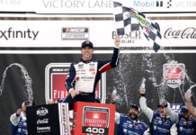 Hamlin gana en Michigan e iguala el récord de Kyle Busch