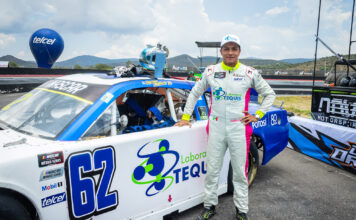 Gustavo Barrales, volvió a la pista y superó el reto de NASCAR México Series en S.L.P.