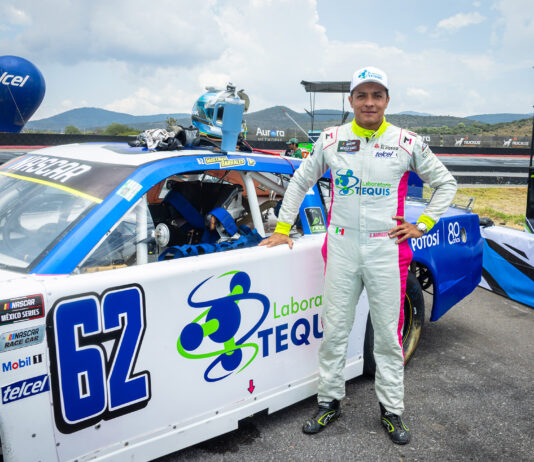 Gustavo Barrales, volvió a la pista y superó el reto de NASCAR México Series en S.L.P.