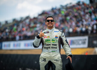Omar Jurado, rozó el top-10 de NASCAR México en el Súper Óvalo Potosino
