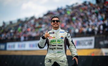 Omar Jurado, rozó el top-10 de NASCAR México en el Súper Óvalo Potosino