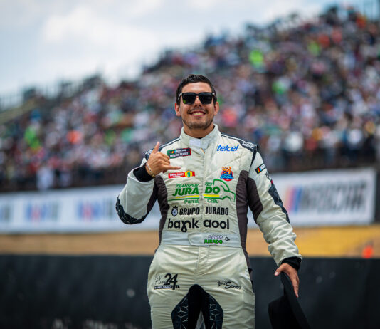 Omar Jurado, rozó el top-10 de NASCAR México en el Súper Óvalo Potosino
