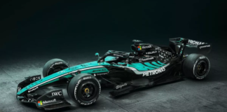 Mercedes presenta una decoración especial en Sepang para homenajear a Petronas